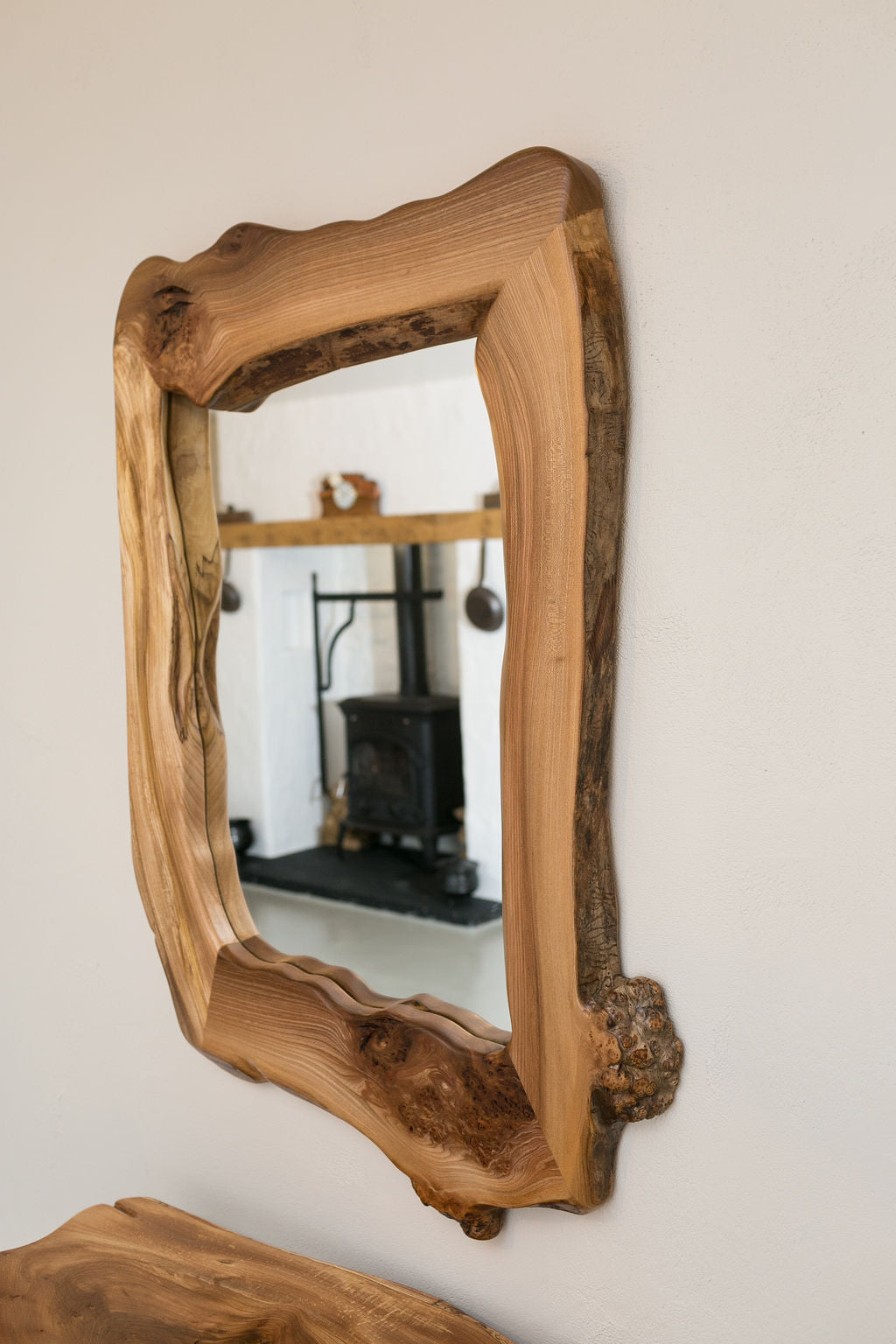 Elm Framed Mirror 1095mm x 760mm - MK Woodcrafts